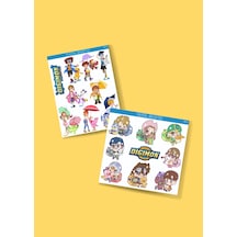 Digimon - Digital Monster Anime 2li Sticker Set Telefon-laptop Süsleme-ödül Çıkartmaları