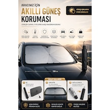 Araç Ön Cam Güneşlik Şemsiyesi Uv Korumalı Katlanabilir Oto Güneşlik Isı Yansıtıcı Ön Cam Gölgelik Tüm Araçlara Uyumlu