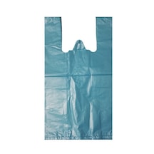 Kalın Mavi Poşet 28x50 Cm Orta Boy 1 Kg Hışır Atlet Poşet Market Manav Poşeti Çöp Poşeti