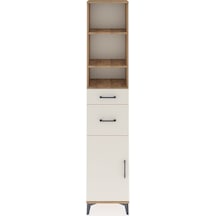 Arges Dolap 4 Raflı 2 Çekmeceli Tek Kapaklı 44x30x221 Çam-aytaşı Atlas Çam