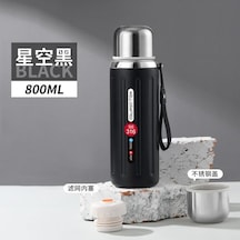 Tamamı Çelik 316 Paslanmaz Çelik Roma Termos Bardak Büyük Kapasiteli Çay Ve Su Ayrı Çay Bardağı Seyahat Su Isıtıcısı Ctg4ı7 Beyaz - Siyah