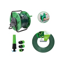 Venoa Meteor Vdz50 Kırılmaz Örgülü Makaralı Bahçe Su Hortumu 50 Mt 6 Parça