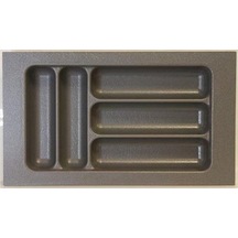 2282 Çekmece Içi Plastik 5 Gözlü Gri Kaşıklık S-2282-g 29 49cm Gri