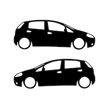 Fiat Punto Sticker Punto Gölge Sticker Punto Oto Sticker