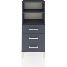 Arges Komodin 2 Raflı 3 Çekmeceli 44x30x106 Antrasit-antrasit Antrasit
