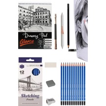 Eskiz Defteri A5 120 Gr 50 Yp Keep Smiling Dereceli Karakalem Seti 2h-10b 12 Li Karton Eskiz Set