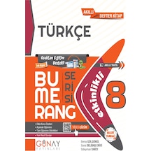 Günay Yayınları Güncel 8. Sınıf Türkçe Bumerang Etkin Konu Anlatımlı Soru Bankası Yeni Nesil