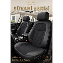 Jeep Cherokee 2011-2015 Uyumlu Süvari Serisi 2+1 Ticari Tay Tüyü Siyah Koltuk Kılıfı