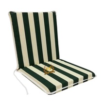 Viphomeconceptltd Sandalye Minderi 1 Adet Arkalıklı Büyük Fermuarlı Yeşil-Beyaz