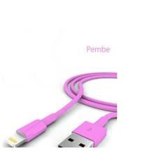 Apple iPhone Uyumlu  Şarj Data Kablosu - Pembe