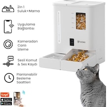 Yasomi Du-f03v Smartpaw+ Akıllı Otomatik Mama Ve Su Kabı Beyaz