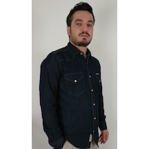 Tousus Slim Fit Western Kot Erkek Gömlek Slm-2022-tss Lacivert