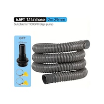 Willowhaven Premium 6.5ft Sintine Pompa Hortumu 29mm Gri Su Hortumu Kıvrımsız