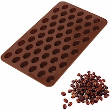 Güzel Sevimli Yüksek Kaliteli Güvenli Silikon Çikolata Kahve Çekirdekleri Kalıp Şeker Kek Tatlılar 55 Kavite