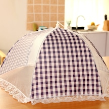 Hfambition Küçük Mavi Kumaş Desenli Katlanabilir Gıda Koruması - Piliçten, Sinirlere Ve Tozdan Koruma - Piknik, Kamp, Bahçe Partileri İçin Çok Renkli