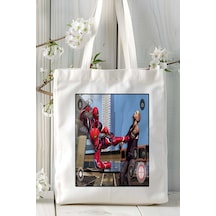 Art Hediye Miami Rope Hero Mobil Oyun Baskılı Bez Çanta Omuz Çantası Çift Tafaflı Baskı Kişiye Özel 1 Çok Renkli