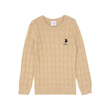U.s. Polo Assn. Erkek Çocuk Kum Kazak /triko 50315638-vr085 Kum
