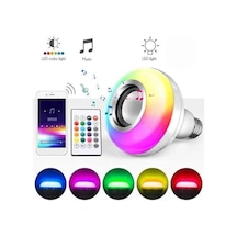 Zenvia Bluetooth Hoparlör Akıllı Rgb Led Işık Renk Değiştirme Ses Bombası Ampül Görünümlü Znv2026