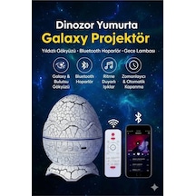 Bluetooth Hoparlörlü Rgb Gece Lambası Dinazor Yumurtası Işıklı, Uzaktan Kumandalı Dekor Lamba Belirtilmemis
