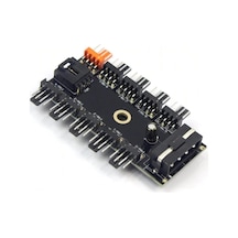 Fan Çoklayıcı Adaptör Ve Kablosu 10 Port Fan Power Ide Switch Pwm Çoğaltıcı Hub 4337 Çok Renkli
