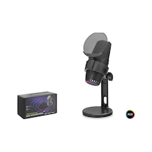 Hadron M9 Gaming Rgb Masaüstü Mikrofon Type-c 48khz 16bit - Siyah