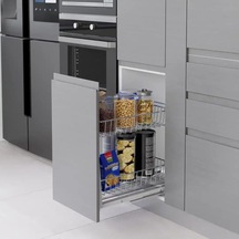 Starax 35cm Zemin Bağlantılı 2 Sepetli Krom Ünite S-2193-c