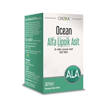 Alfa Lipoik Asit 200 Mg 30 Tablet R-alfa Lipoik Asit İçeren Takviye Edici Gıda
