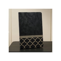 4 Adet Siyah Deri Defter Çizgili İç Sayfa, Kapaklı Not Defteri, Hatıra Notebook, Baskıya Uygun, 21 Cm X 15 Cm 1