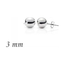 Gumush Gümüş Top Küpe - 3 Mm N11.51944