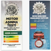 Cs Motor Aşınma ve Conta Kaçak Testi 2'li Paket