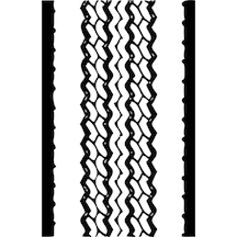 Oto Lastik İzi Folyo Sticker Derstv413 90 Cm Uzunluk Siyah Oto Lastik İzi Folyo Sticker Derstv413 90 Cm Uzunluk Siyah