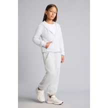 Defacto Beli Ve Paçası Lastikli Cepli Jogger Fit Eşofman Altı Kız Çocuk I3171a826augr421 Gri-gr421
