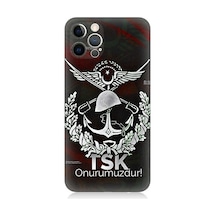 Apple Uyumlu iPhone 12 Pro Tsk Onurumuzdur Desenli Silikon Kılıf