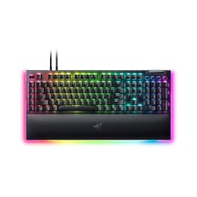 Blackwidow V4 Pro Yeşil Anahtar - Mekanik Oyun Klavyesi Tıklamalı Mekanik Anahtarlar, Komut Kadranı Ve 8 Özel Makro Tuşu, Çok Fonksiyonlu Silindir, Bilek Dayanağı Us Düzeni Siyah