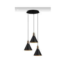 Rys Retro Metal 3 Lü Dekoratif Rustik Sarkıt Avize Çap 30 Cm-rys6048 Beyaz