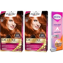 Palette Deluxe Set Saç Boyası 7 - 77 Yoğun Parlak Bakır 2 Adet