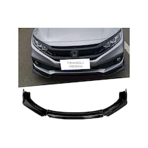 Mercedes E W211 2002-2009 Siyah Şeritli Renkli Ön Ek Ön Lip Piona Black 4 Prç