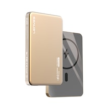 Lenyes Pw019d Pd 20w Ultra İnce Magsafe Wireless Powerbank 15w 5000mah Gold