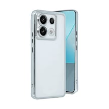 Xiaomi Poco X6 Kılıf Razer Lensli Silikon - Gümüş 0.2M-Çok Renkli
