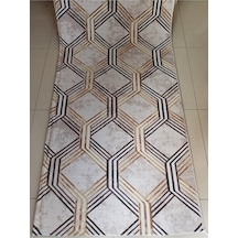 Aslan Home Gold Klasik Yıkanabilir Kaymaz Taban Dört Mevsimlik Salon, Banyo, Balkon Genç Odası Kesme Yolluk