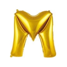 34 Inç 76 Cm Altın Folyo Harf Balon M A