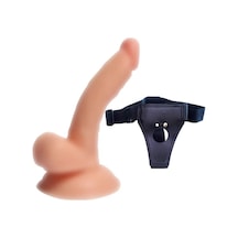 Truva Shop Xise Esnek Yumuşak Yapılı 13 Cm Realistik Kemerli Takma Penis