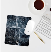 Siyah Mermer Desen Bilek Destekli Dikdörtgen Mouse Pad Mouse Altlık Mousepad