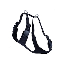 Doggie Havalı Dokuma Köpek Göğüs Tasması 2.5 x 70-80 CM Siyah