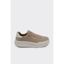 Derinet Bağcıklı Comfort Taban Erkek Sneaker Vizon Vizon