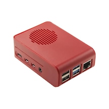 Raspberry Pi 4 Kırmızı Muhafaza Kutusu