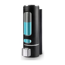 Vivo 1 Adet Siyah 400 Ml Sabunluk Duvara Monte Şeffaf Sıvı Plastik Ve Mutfak Banyo Şişesi V-52 Siyah