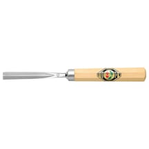Werkzeuge 3239006 Oyma Oyma Oyma Beyaz Kayın Saplı Dikiş 39, Düz & V Şeklinde - 6 Mm
