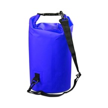 Sones Outdoor Su Geçirmez Tek Omuz Çantası Kuru Çuval Pvc Varil Çanta, Kapasite: 5l Koyu Mavi