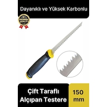 Üstün Kalite Dayanıklı Çelik Sivri Uçlu Çift Taraflı Ahşap Sunta Kesme Oygu Alçıpan Testere 150 Mm